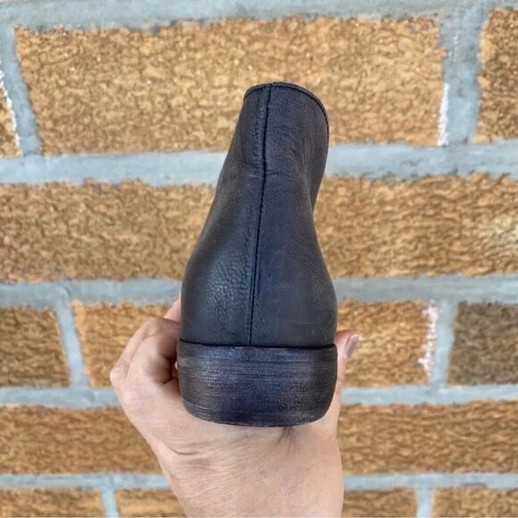 Free people Leather Slip-On BlockHeel Booties 6.5 - Picture 11 of 12